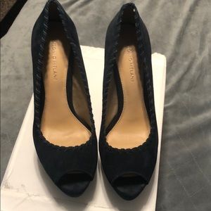 Antonio Melani Navy Platform Heels